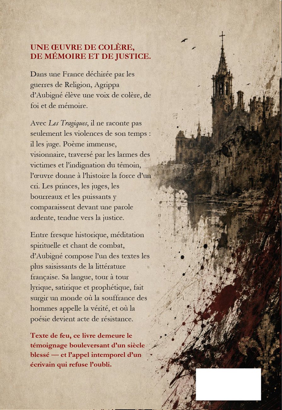 Quatrième de couverture de Les Tragiques