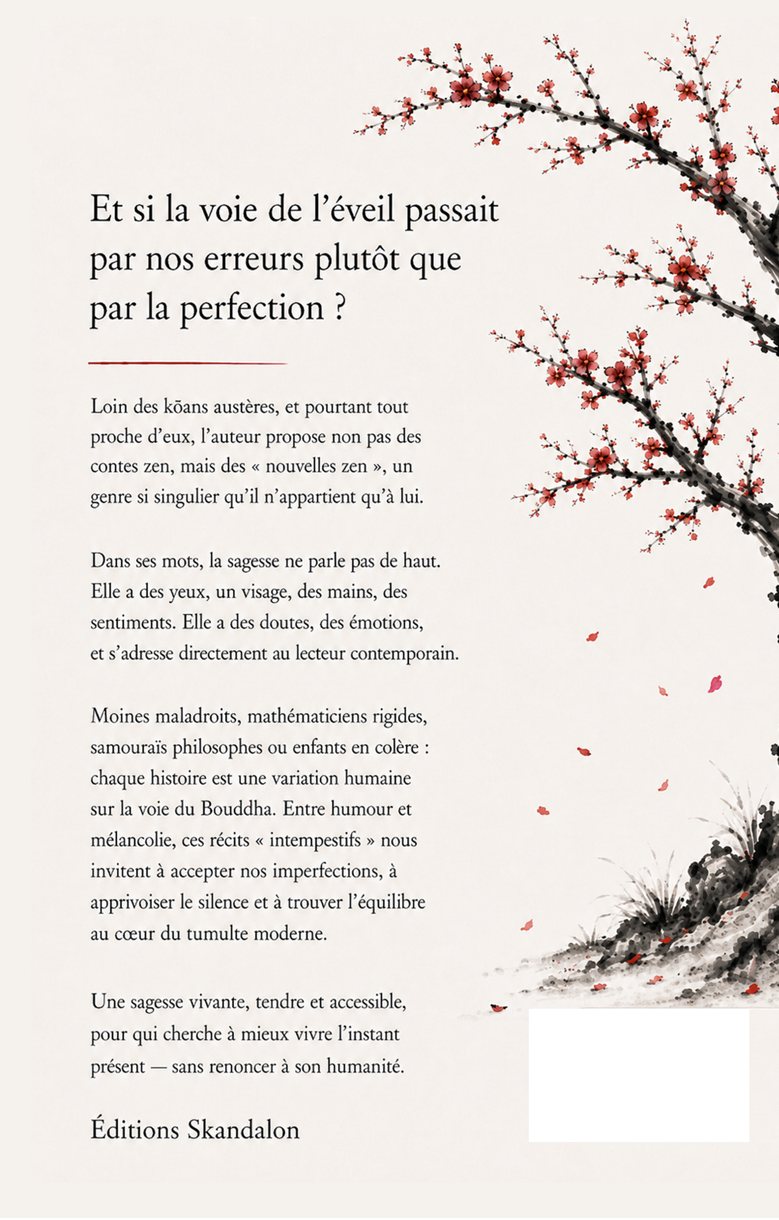 Quatrième de couverture de Nouvelles Zen intempestives